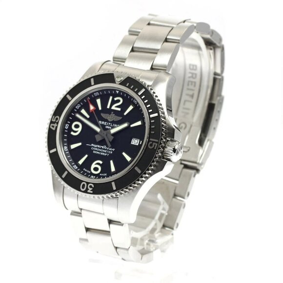 BREITLING Super Ocean 42 A17366 Date black Dial Automatic Men's Watch - Picture 2 of 12